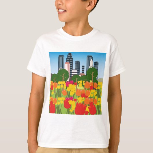 T-shirt Paysage urbain (Devant)