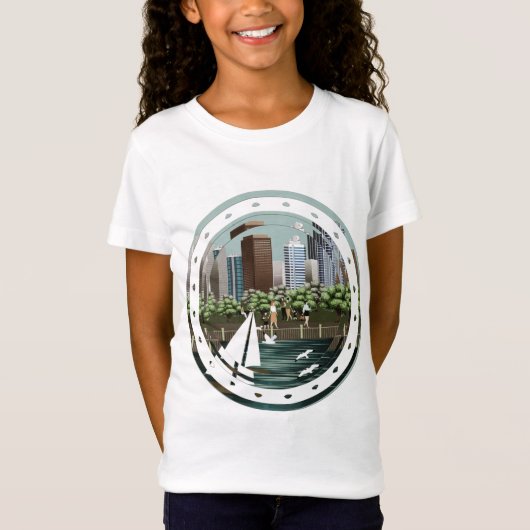 T-Shirt Paysage urbain (Devant)