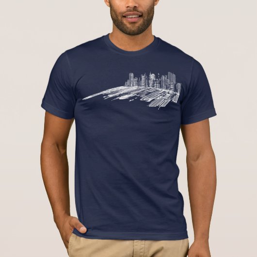 T-shirt Paysage urbain (Devant)