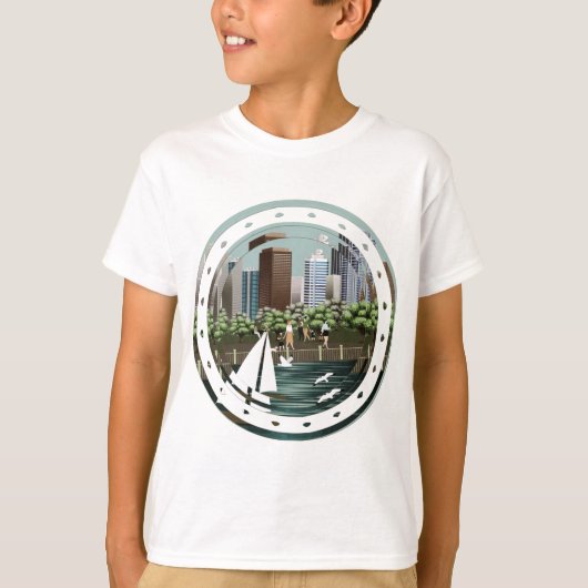 T-shirt Paysage urbain (Devant)