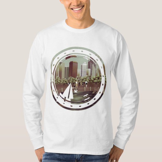 T-shirt paysage urbain (Devant)