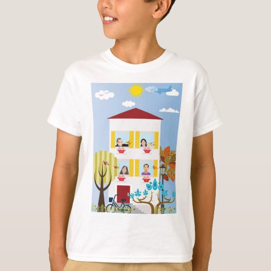 T-shirt Paysage urbain (Devant)