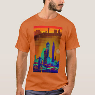 T-shirt Paysage urbain de Kansas City 7