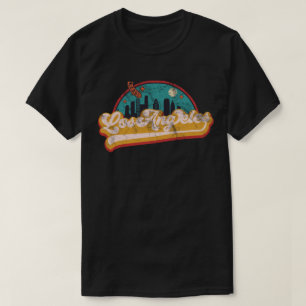 T-shirt Paysage urbain de la ville de Los Angeles Californ