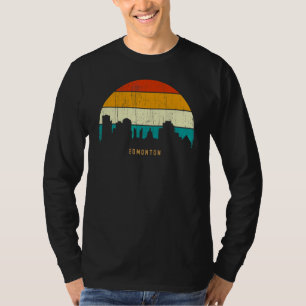 T-shirt Paysage urbain de la ville du Canada de style rétr