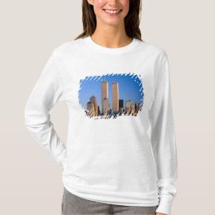 T-shirt Paysage urbain de Manhattan et fleuve Hudson, New