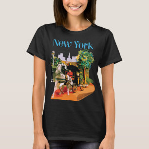 T-shirt Paysage urbain de New York vibrant voyage
