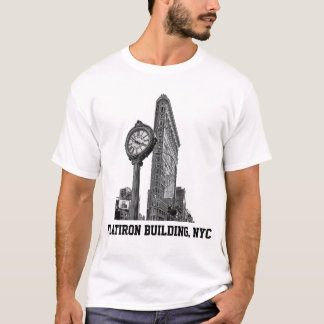 T-shirt Paysage urbain de NYC : bâtiment Flatiron & horlog