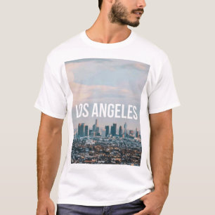 T-shirt Paysage urbain rétro de Los Angeles pour les amour