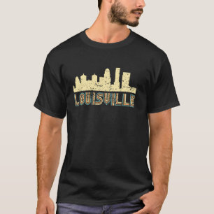 T-shirt Paysage urbain rétro de Louisville à l'ancienne Lo