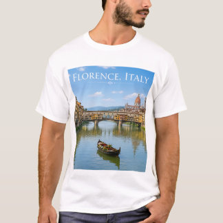 T-shirt Paysage urbain romantique du Ponte Vecchio