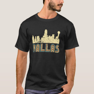 T-shirt Paysage urbain vintage de Dallas rétro Dallas Texa