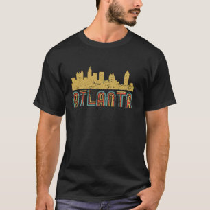 T-shirt Paysage urbain vintage de la skyline d'Atlanta Atl
