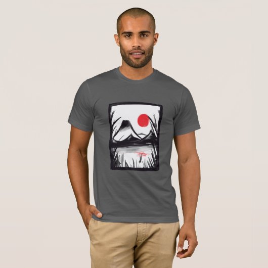 T-shirt Paysage zen (Devant entier)