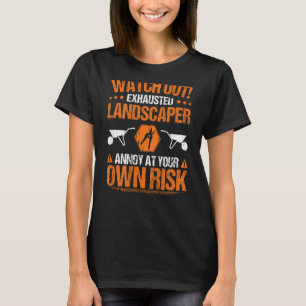T-shirt Paysagère jardinier propre risque paysagiste