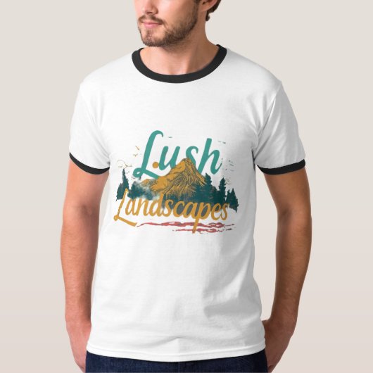 T-shirt Paysages verdoyants (Devant)