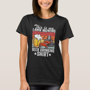 T-shirt Paysagiste jardinier C'est ma bière de tonte de pe