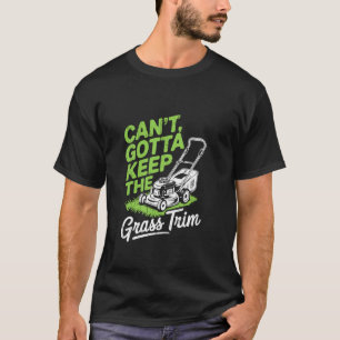 T-shirt Paysagiste tondeuse à gazon drôle humour jardinage