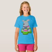T-shirt Paysan de l'anniversaire du lapin (Devant entier)