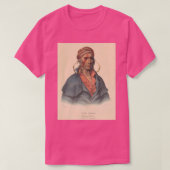 T-shirt Payta Kootha a Shawnee Warrior 1836 Solide Résilie (Design devant)