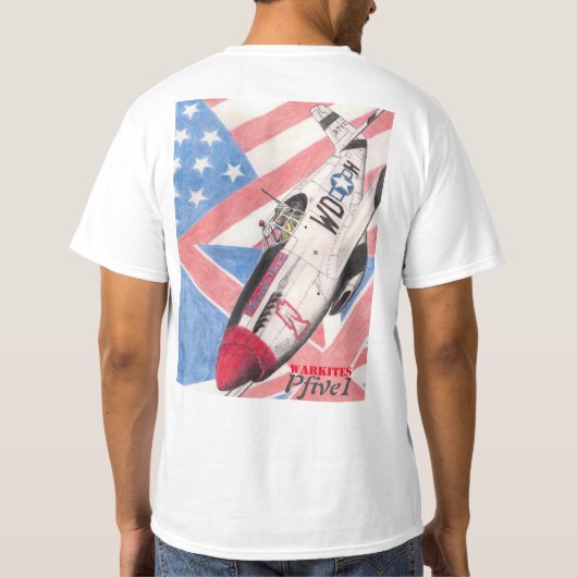 T-shirt Pcinq1 Spitfire P-51 vainqueur (Dos)