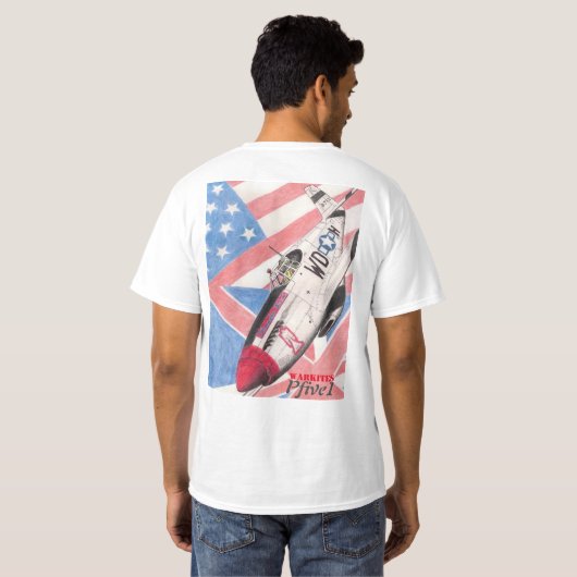 T-shirt Pcinq1 Spitfire P-51 vainqueur (Dos entier)