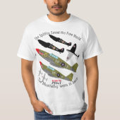 T-shirt Pcinq1 Spitfire P-51 vainqueur (Devant)