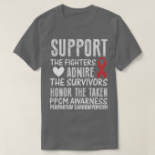 T-shirt pcm sensibilisation aux maladies cardiaques fémini (Design devant)