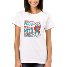 PCOS Sensibilisation Force Ruban T Chemise