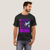T-shirt Pcr Pipette Cry Répéter Pour Les Scientifiques Du  (Devant entier)
