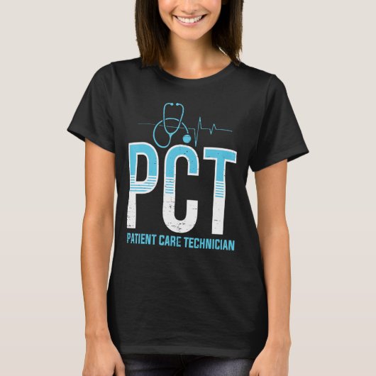 T-shirt PCT Patient Care Technician Médicale Tech Apparel (Devant)