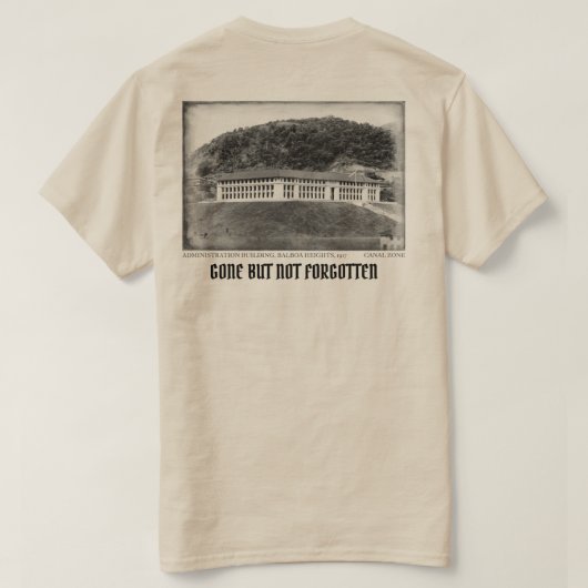 T-shirt PCZ, bâtiment d'administration (Design dos)