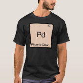 T-Shirt Pd - Symbole de l'élément chimique Phoenix (Devant)