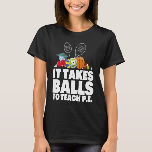 T-shirt PE Enseignant D'Éducation Physique Et P E Enseigna (Devant)