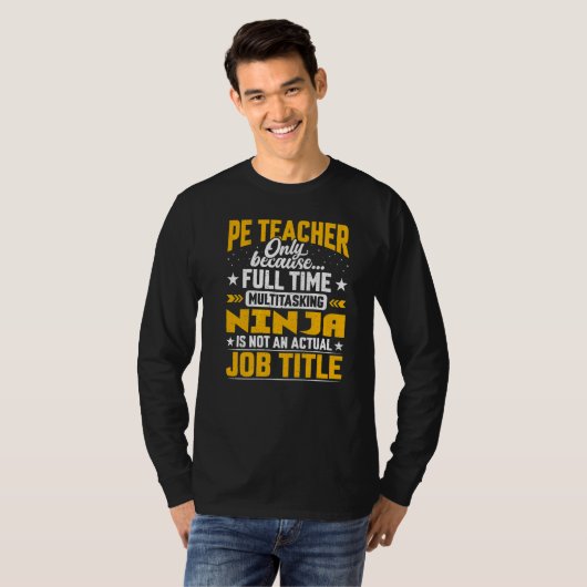 T-shirt Pe Enseignant Titre du travail Enseignement physiq (Devant entier)