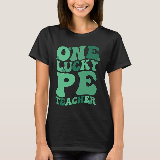 T-shirt PE Teacher St Patrick's Day Physical Education Tea (Devant)