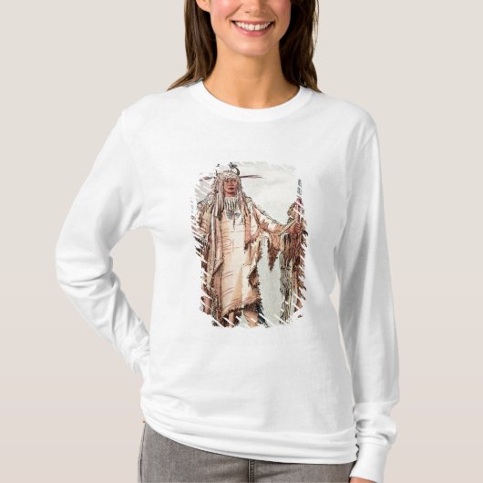 T-shirt Pe-Toh-Pipi-Baiser indien Blackfoot, les nervures (Devant)