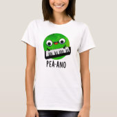 T-shirt Pea-ano Funny Musique Veggie Pea Pun (Devant)