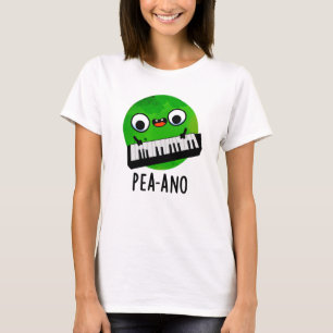 T-shirt Pea-ano Funny Musique Veggie Pea Pun