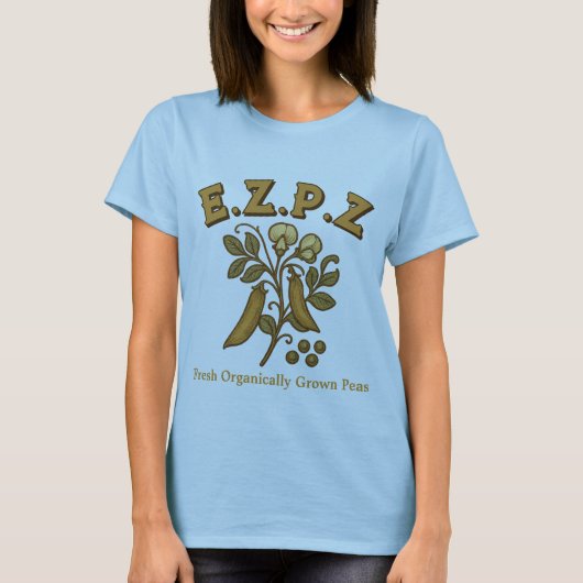 T-shirt Pea Plante E.Z.P.Z (Easy Peasy) (Devant)
