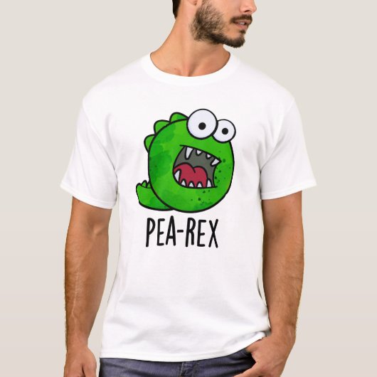 T-shirt Pea Rex Dinosaur Dinosaure Veggie TRex Pun (Devant)