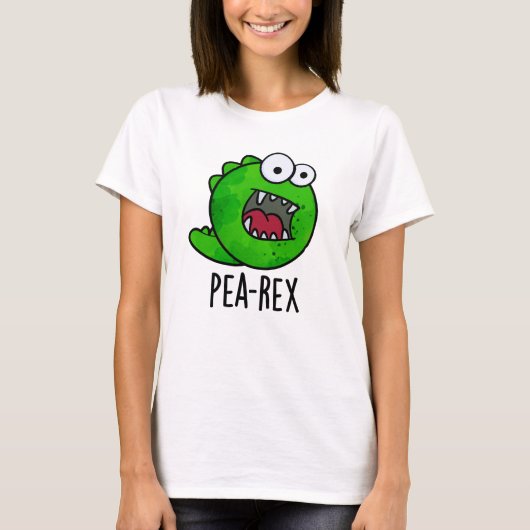 T-shirt Pea Rex Dinosaur Dinosaure Veggie TRex Pun (Devant)