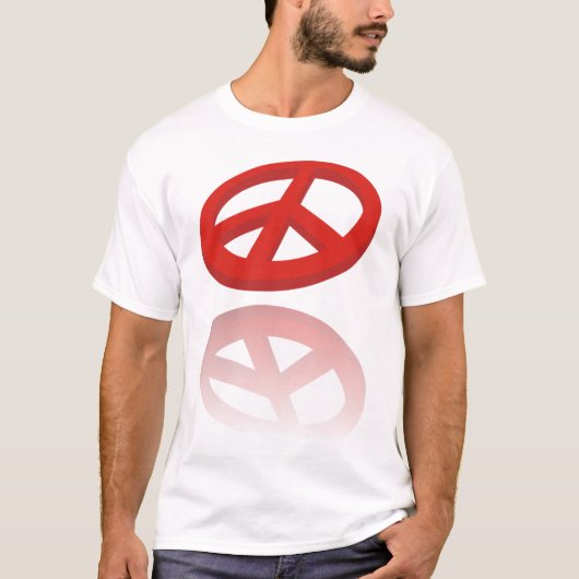 T-shirt Peace 3D / reflexion (Devant)