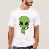 T-shirt Peace Alien (Devant)