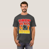 T-shirt Peace and Music Drop Beats Not Bombs (Devant entier)