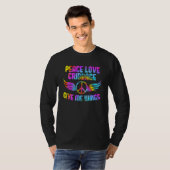 T-shirt Peace Card Game Cribbage Game Night Peace Love Cri (Devant entier)