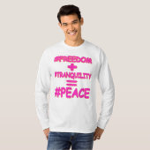 T-shirt "PEACE EQUATION" Mignonne conception. Commandez dè (Devant entier)