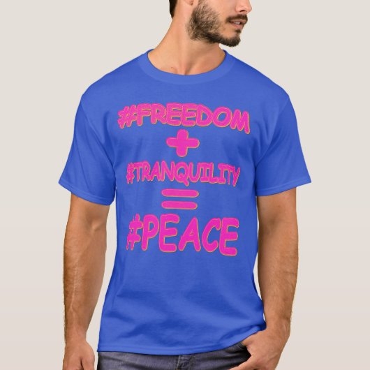 T-shirt "PEACE EQUATION" Mignonne conception. Commandez dè (Devant)