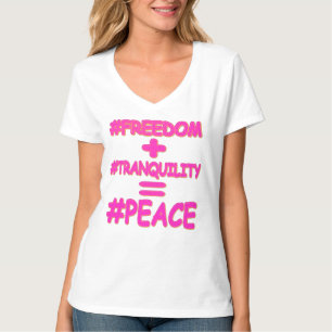 T-shirt "PEACE EQUATION" Mignonne conception. Commandez dè
