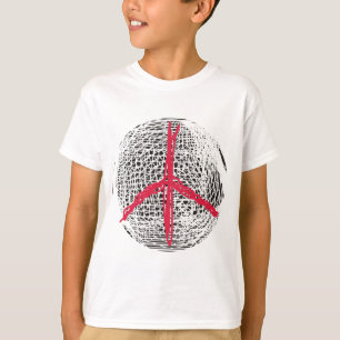 T-shirt Peace Globe pas de guerre pas de combat pas de vio